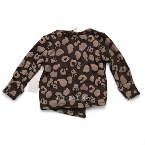 Jessica Simpson Baby Leopard Wrap Shirt & Hat Set Brown 6-9M Infant Girl Outfit - Picture 4 of 8